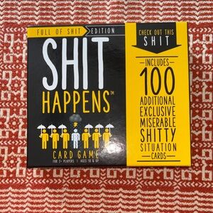 Shit Happens Card Game – Black & Yellow Edition